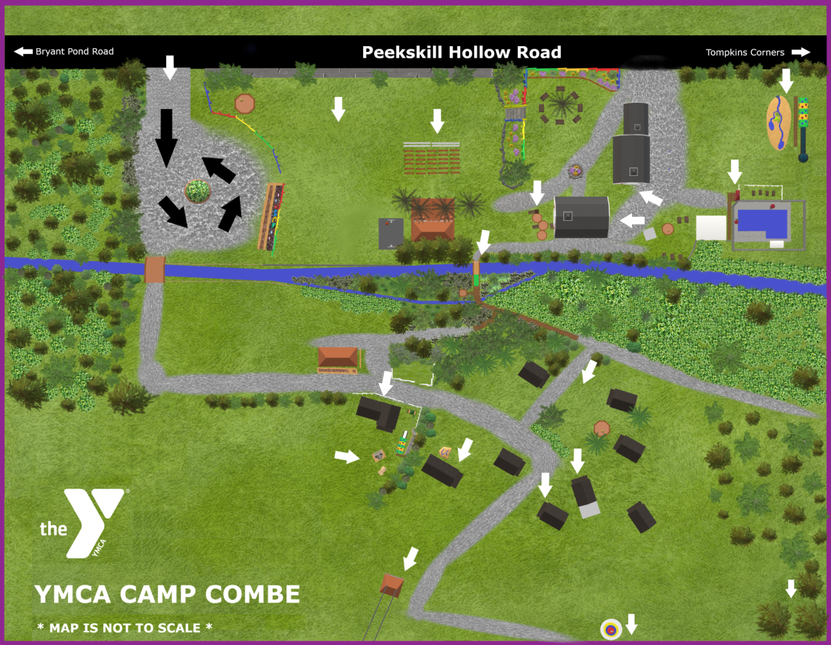 YMCA Camp Combe Map