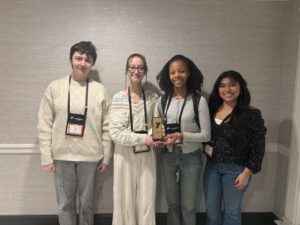 Bill 1 Outstanding Bill Awardees; Ella Frager, Emma Corona, Brielle Scott & Sophia Huanca