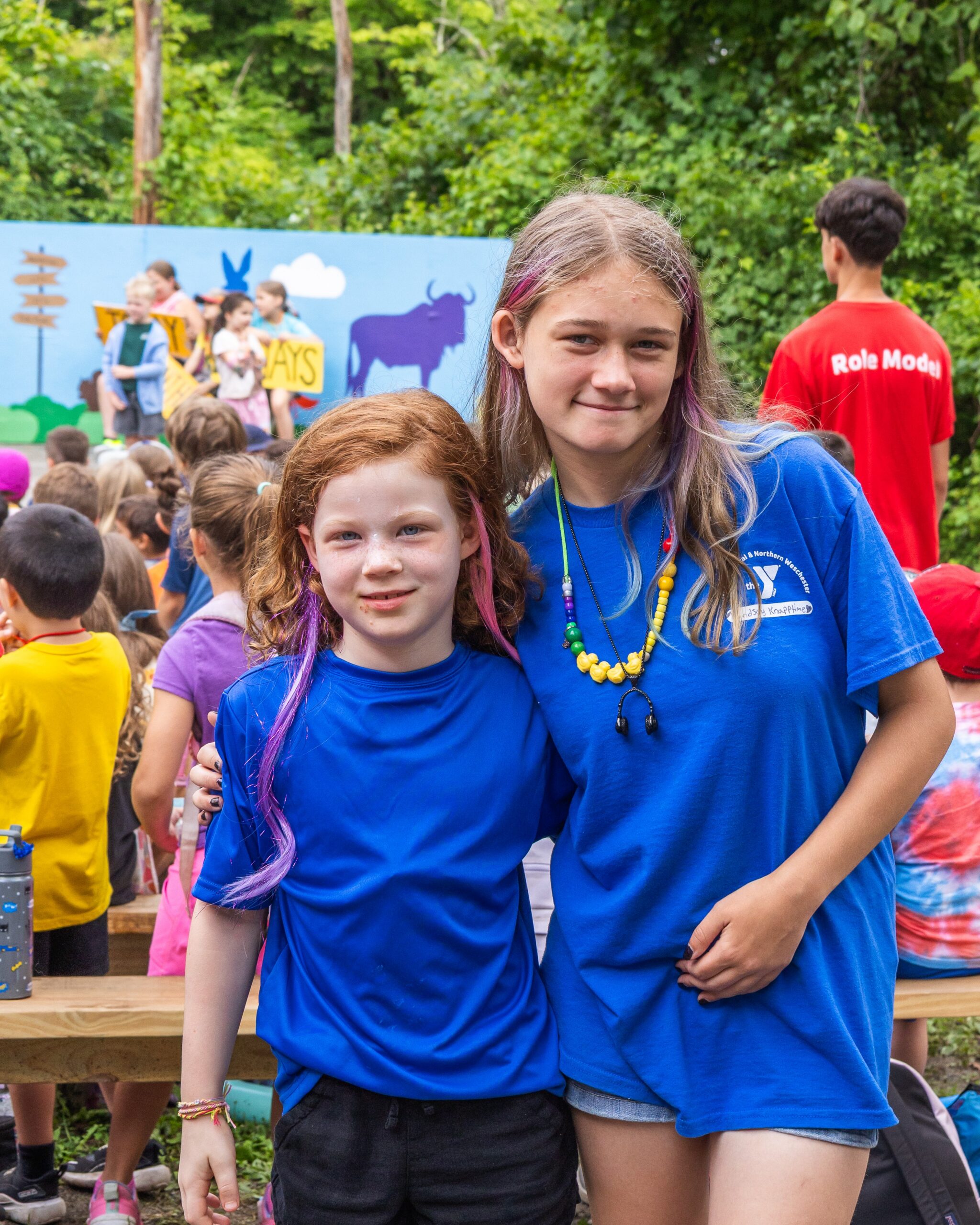 YMCA Camp Combe blue shirts wk 4