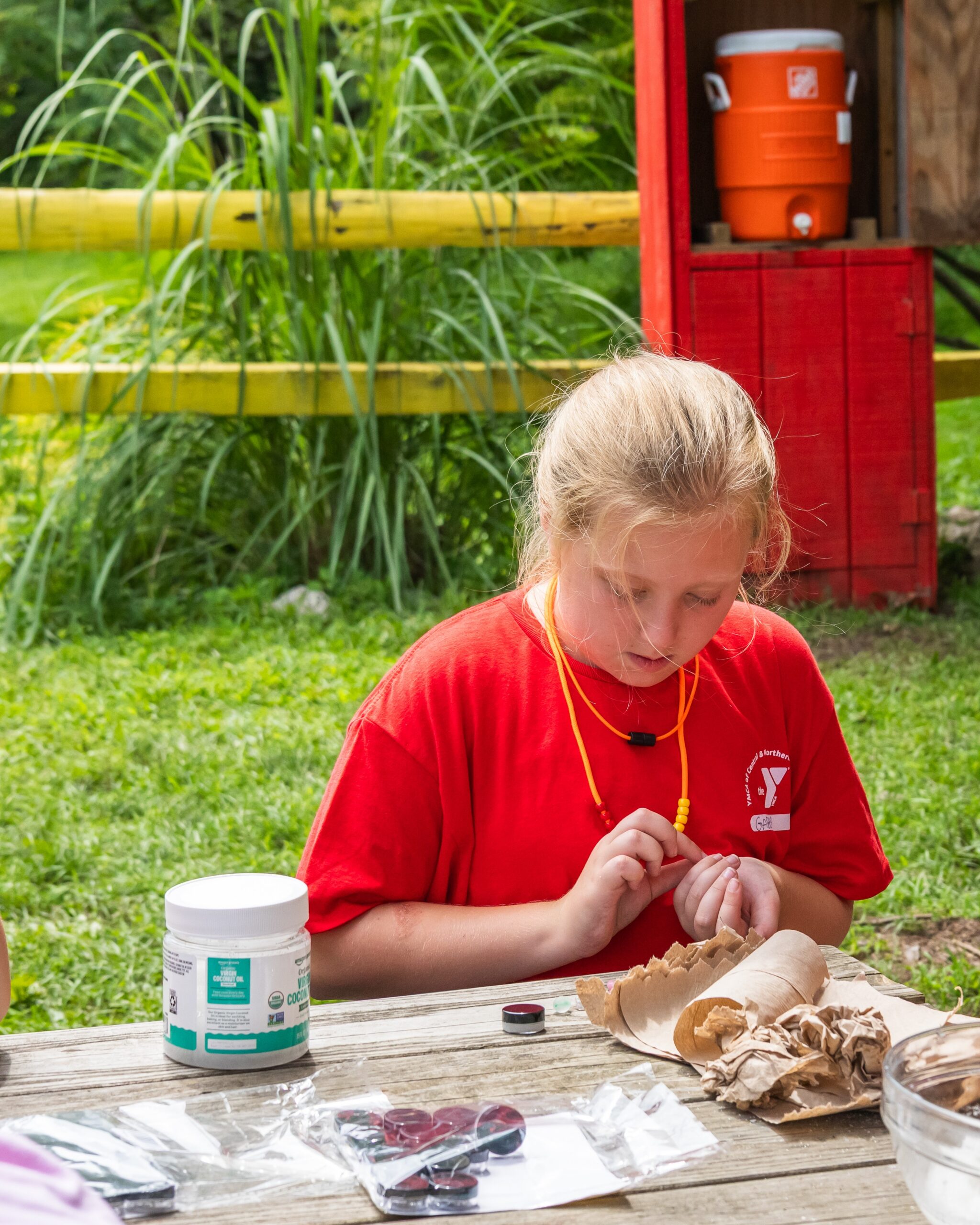 Camp Combe wk 6 26 paper mache